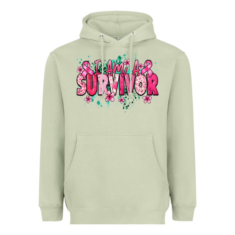 I Am A Survivor Cancere Awareness Heavyweight Hoodie by HowdyJamesFarm | Teevron