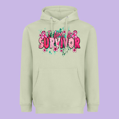 I Am A Survivor Cancere Awareness Heavyweight Hoodie Designed By Howdyjamesfarm