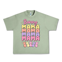 Oil Green bunny mama Urban Heavy Tee - MaliasSmallBusiness
