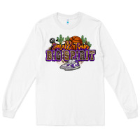 White small town big spirit basketball Long Sleeve Tee - NancyCooperArtShop