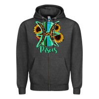 Charcoal Heather Pisces Zodiac Zipper Hoodie - Bettercallsaul