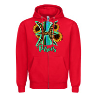 Red Pisces Zodiac Zipper Hoodie - Bettercallsaul
