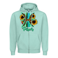 Seafoam Pisces Zodiac Zipper Hoodie - Bettercallsaul