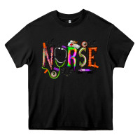 Black nurse halloween Heavy Core Tee - RacoonDesign