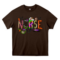 Chocolate Brown nurse halloween Heavy Core Tee - RacoonDesign