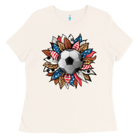 Bone football sunflower Ladies Tee - HRA Design Shop