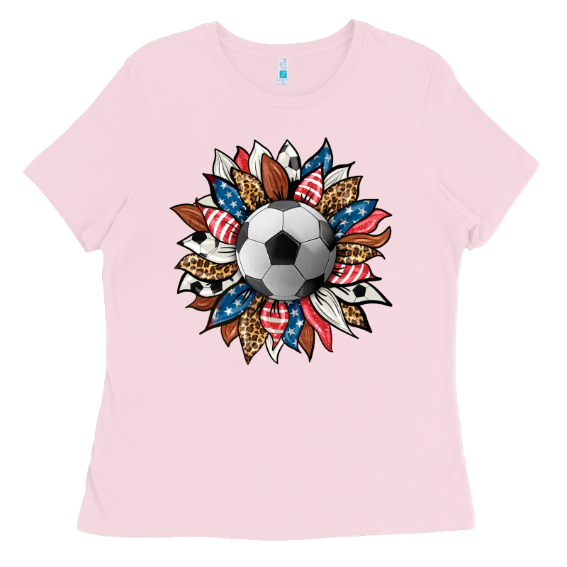 Football Sunflower Ladies Tee by HRA Design Shop | Teevron