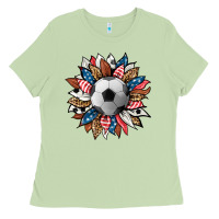 Matcha football sunflower Ladies Tee - HRA Design Shop