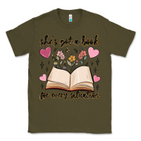 Army Green she's got a book for every situation Classic Tee - MaliasSmallBusiness