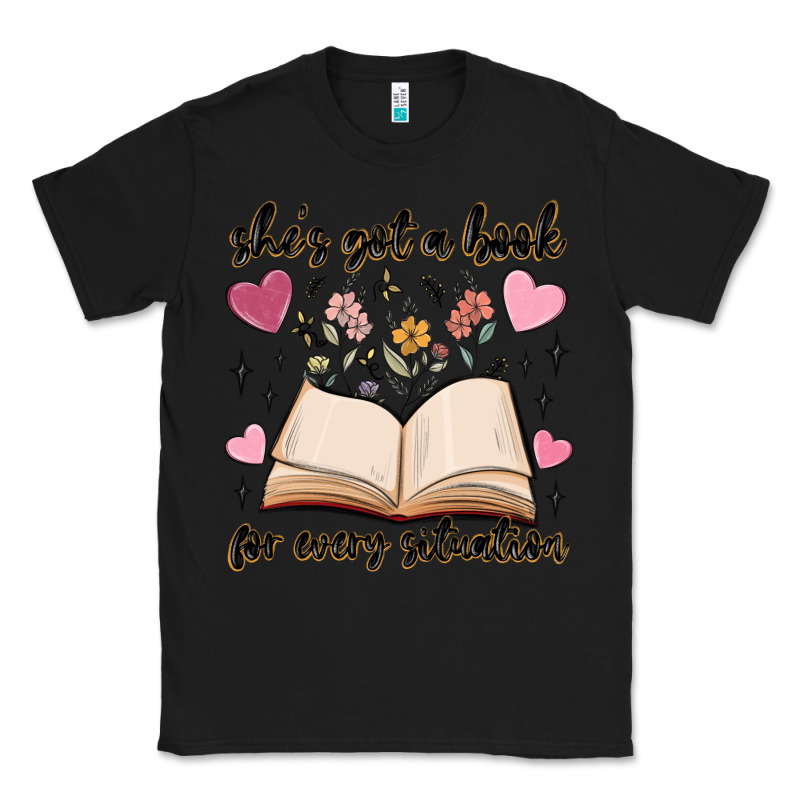 She's Got A Book For Every Situation Classic Tee by MaliasSmallBusiness | Teevron