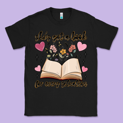 She's Got A Book For Every Situation Classic Tee Designed By Maliassmallbusiness