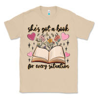Mushroom she's got a book for every situation Classic Tee - MaliasSmallBusiness