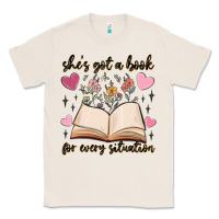 Natural she's got a book for every situation Classic Tee - MaliasSmallBusiness