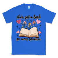 True Royal she's got a book for every situation Classic Tee - MaliasSmallBusiness
