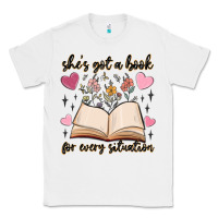 White she's got a book for every situation Classic Tee - MaliasSmallBusiness