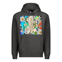Charcoal Heather human with daisies Premium Hoodie - TumblerDesignByShophia