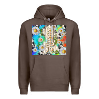 Coffee human with daisies Premium Hoodie - TumblerDesignByShophia