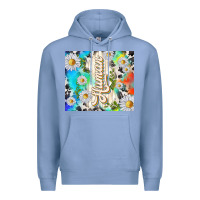 Colony Blue human with daisies Premium Hoodie - TumblerDesignByShophia