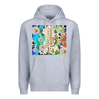 Heather Grey human with daisies Premium Hoodie - TumblerDesignByShophia