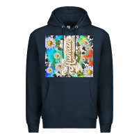 Navy human with daisies Premium Hoodie - TumblerDesignByShophia