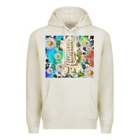 Oatmeal Heather human with daisies Premium Hoodie - TumblerDesignByShophia