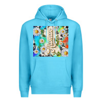 Ocean Blue human with daisies Premium Hoodie - TumblerDesignByShophia