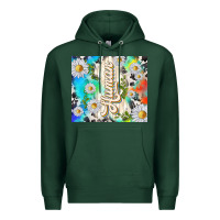 Sports Green human with daisies Premium Hoodie - TumblerDesignByShophia