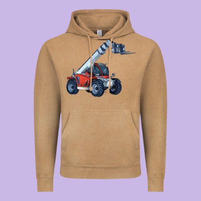 Telehandler Vintage Hoodie Designed By Lillyallendesigns