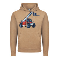 Vintage Coffee Telehandler Vintage Hoodie - LillyAllenDesigns