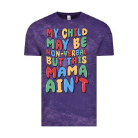 Cloud Purple my child may be non verbal but this mama ain't Vintage Tee - MaliasSmallBusiness