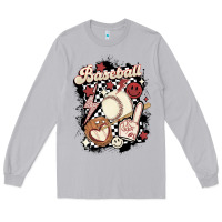 Moon Dust checkered retro baseball Long Sleeve Tee - MaliasSmallBusiness