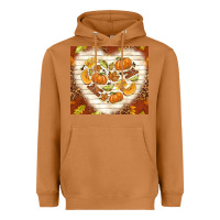 Meerkat fall heart with leopard Heavyweight Hoodie - TumblerDesignByShophia