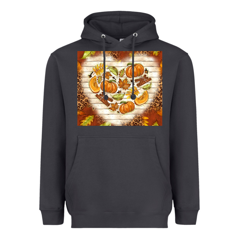 Fall Heart With Leopard Heavyweight Hoodie by TumblerDesignByShophia | Teevron