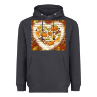 Smoke fall heart with leopard Heavyweight Hoodie - TumblerDesignByShophia