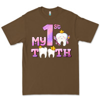 Cacao my first tooth with teeth for girls Premium Tee - AdoDesignShop