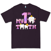 Plum my first tooth with teeth for girls Premium Tee - AdoDesignShop