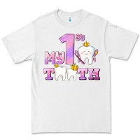 White my first tooth with teeth for girls Premium Tee - AdoDesignShop