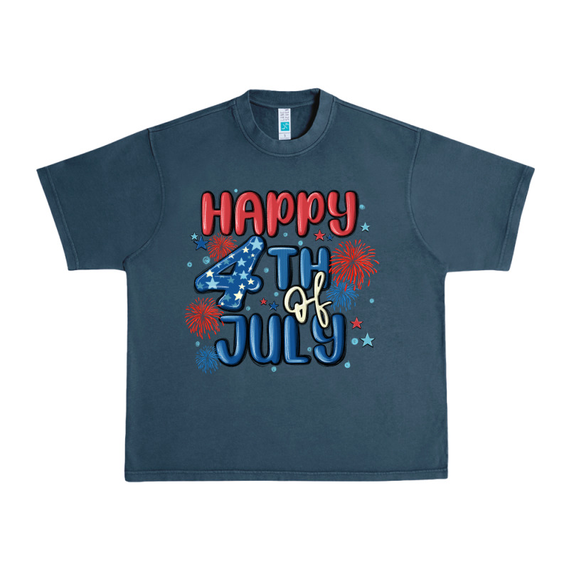 Happy 4th Of July Urban Heavy Tee by MaliasSmallBusiness | Teevron
