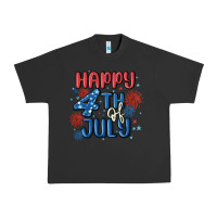 Pigment Black happy 4th of july Urban Heavy Tee - MaliasSmallBusiness