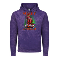 Cloud Purple merry clucking christmas rooster Vintage Hoodie - BarkalooDesign
