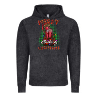 Vintage Black merry clucking christmas rooster Vintage Hoodie - BarkalooDesign