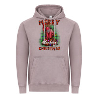 Vintage Zinc merry clucking christmas rooster Vintage Hoodie - BarkalooDesign