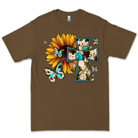 Cacao cross with sunflower Premium Tee - JahusDesignShop