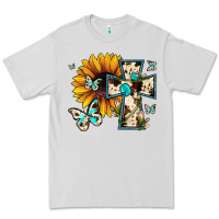 Cross With Sunflower Premium Tee | Teevron
