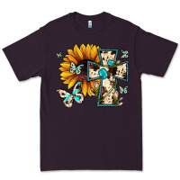 Plum cross with sunflower Premium Tee - JahusDesignShop