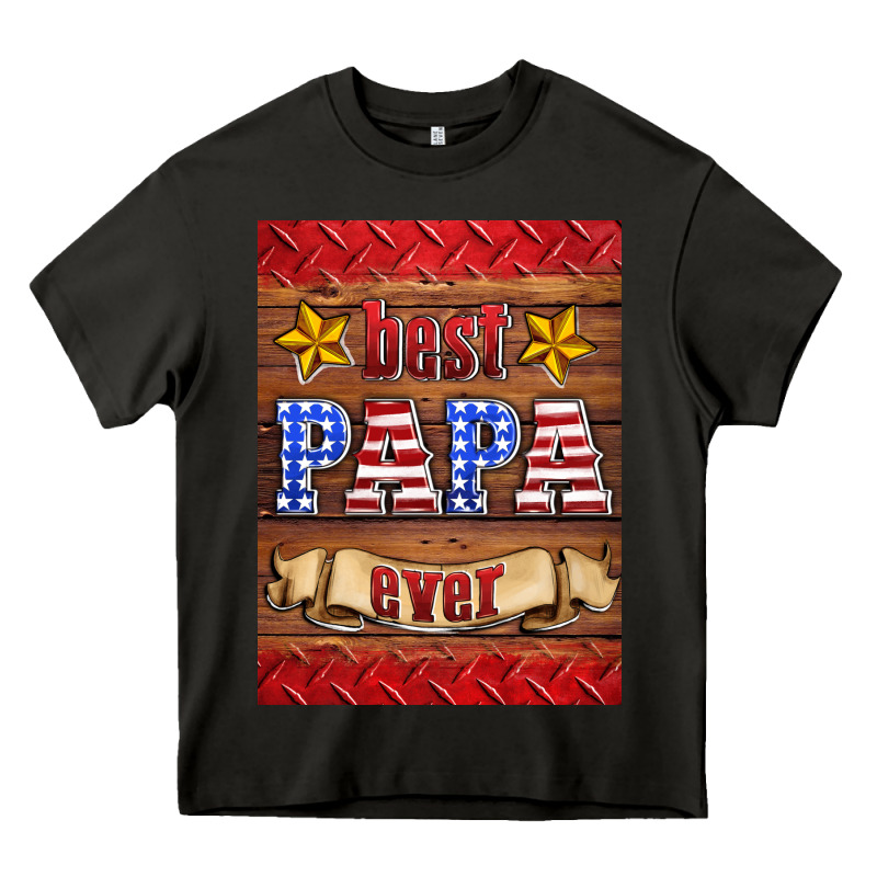 Best Papa Ever Air Freshener Heavy Core Tee by HRA Design Shop | Teevron