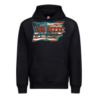 Black God Bless America Urban Hoodie - FaDigitalArtStudio