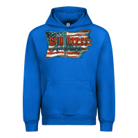 Cobalt God Bless America Urban Hoodie - FaDigitalArtStudio