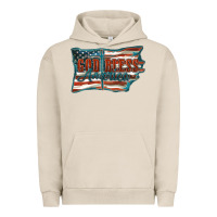 Pigment French Oak God Bless America Urban Hoodie - FaDigitalArtStudio