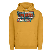 Pigment Peanut Butter God Bless America Urban Hoodie - FaDigitalArtStudio